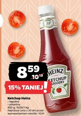 Ketchup pikantny Heinz promocja w Netto