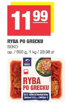 Ryba po grecku Seko promocja w SPAR
