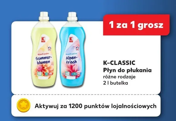 Płyn do płukania 2 l, różne rodzaje K-Classic promocja w Kaufland