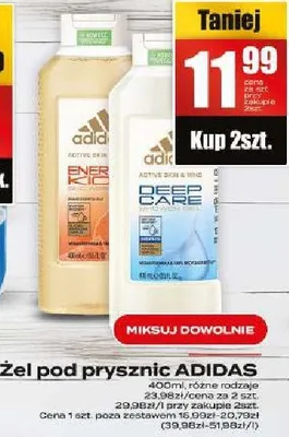 Żel pod prysznic ADIDAS różne rodzaje promocja w Supeco