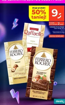Czekolada Ferrero Rocher Milk Hazelnut & Almond promocja w Dealz