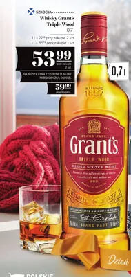 Whisky Grant's Triple Wood promocja