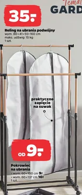 Reling na ubrania podwójny promocja w Netto