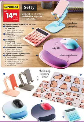 Podkładka pod myszkę Setty promocja w Biedronka