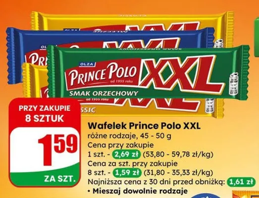 Wafelek XXL różne rodzaje promocja w Dino