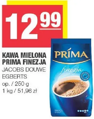Kawa mielona Prima Finezja JACOBS DOUWE EGBERTS promocja w SPAR