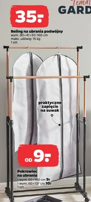 Reling na ubrania podwójny promocja w Netto