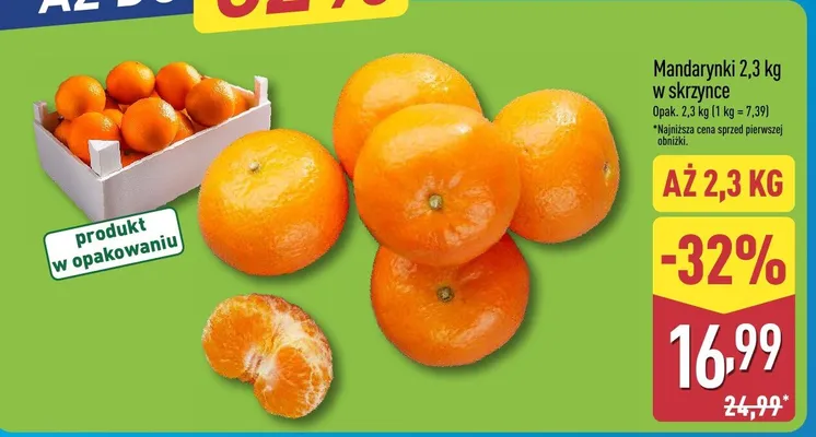 Mandarynki promocja w Aldi