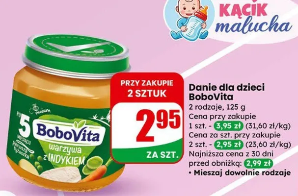 Danie dla dzieci 2 rodzaje promocja w Dino