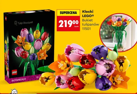 Klocki LEGO Botanicals Bukiet tulipanów 11501 promocja w Biedronka
