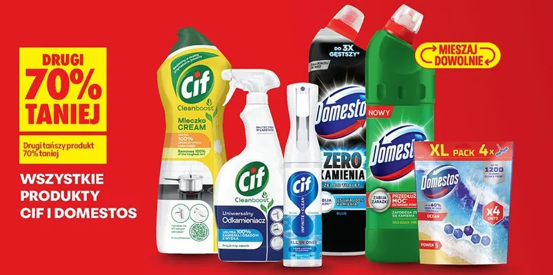 Wszystkie produkty Cif, Domestos promocja w Biedronka