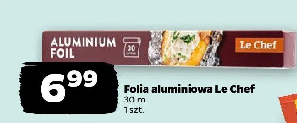Folia aluminiowa Le Chef promocja w Netto