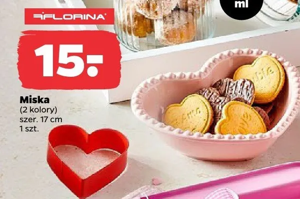 Miska Florina 2 kolory szer. 17 cm promocja w Netto