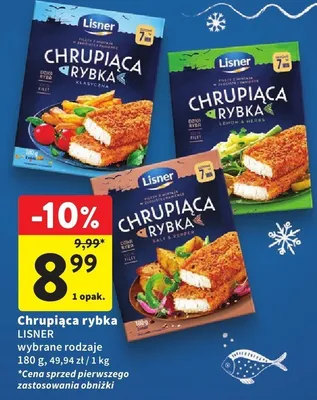Chrupiąca rybka LISNER wybrane rodzaje promocja w Intermarche