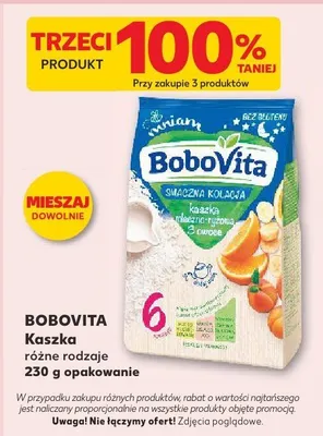 Kaszka różne rodzaje Bobovita promocja w Kaufland