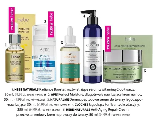 Serum NaturalMe Dermo, peptydowe do twarzy cera naczynkowo-nawilżające promocja w Hebe