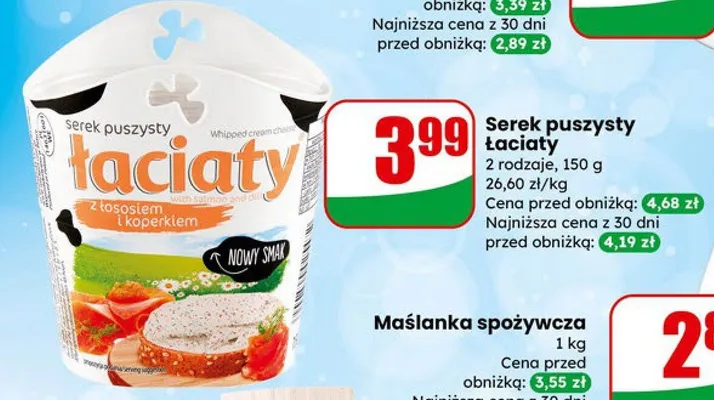 Maślanka spożywcza OSM Jarocin promocja w Dino