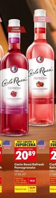 Wino Carlo Rossi Refresh Pomegranate promocja w Biedronka