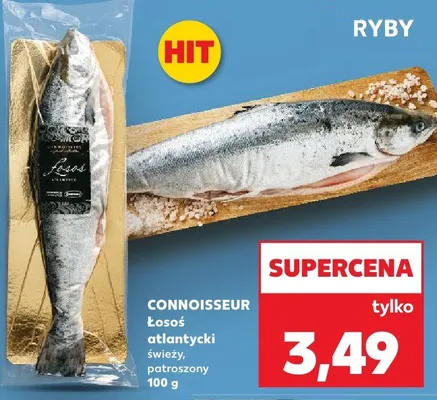 Łosoś atlantycki świeży, patroszony Connoisseur promocja w Kaufland