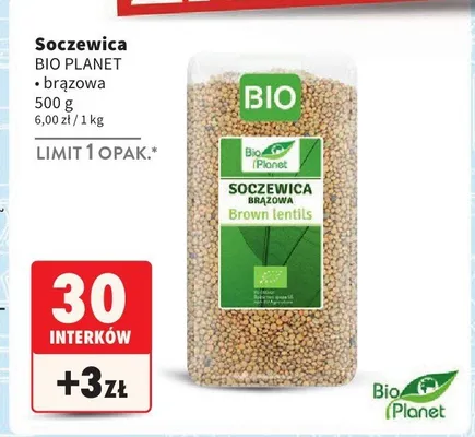 Soczewica brązowa 500 g promocja w Intermarche