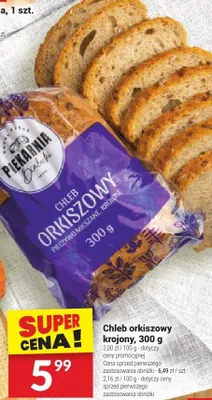 Chleb orkiszowy krojony promocja w Twój Market
