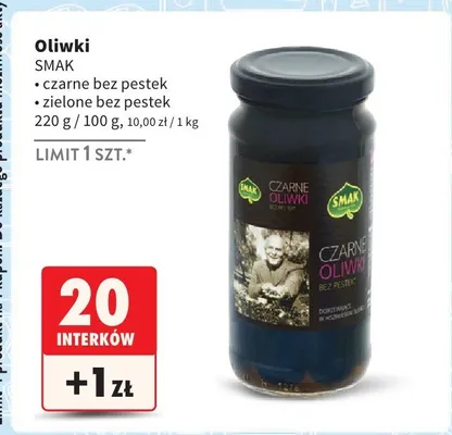 Oliwki czarne bez pestek promocja w Intermarche