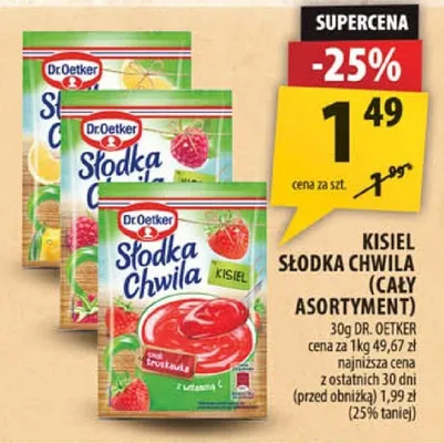 Kisiel słodka chwila (cały asortyment) DR. OETKER promocja w Arhelan