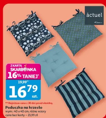 Poduszka na krzesło actuel promocja w Auchan