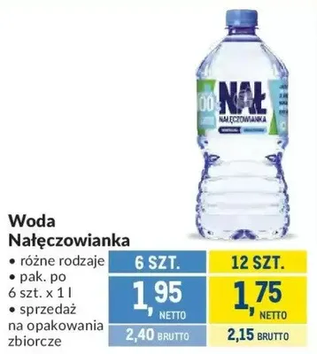 Woda Nałęczowianka promocja w Makro