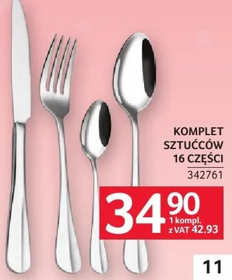 Komplet sztućców promocja w Selgros