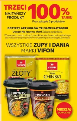 Zupy i dania wszystkie rodzaje Vifon promocja w Kaufland