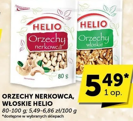 Orzechy nerkowca Helio promocja w Groszek