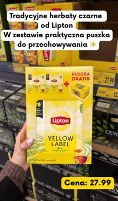Herbata czarna Yellow Label promocja w Kaufland