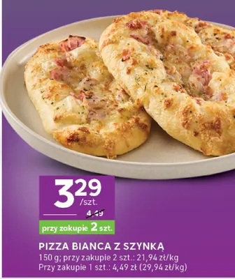 Pizza Bianca z szynką Stokrotka promocja w Stokrotka