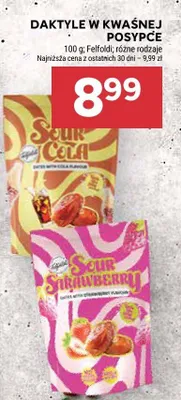 Daktyle w kwaśnej posypce Felfoldi różne rodzaje promocja w Stokrotka