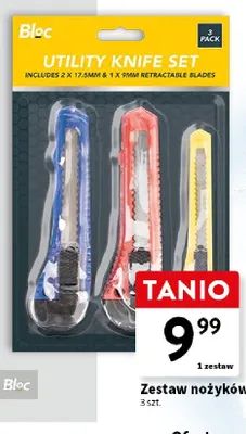 Zestaw nożyków 3 szt. Bloc promocja w Intermarche