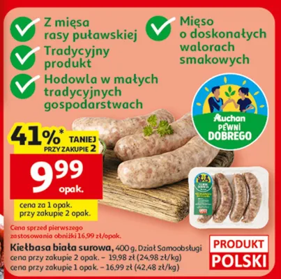 Kiełbasa promocja w Auchan