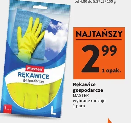Rękawice gospodarcze MASTER promocja w Intermarche