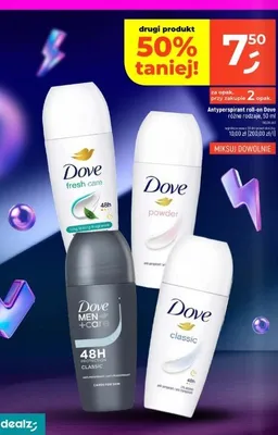 Antyperspirant roll-on Dove Classic promocja w Dealz