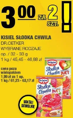 Kisiel słodka chwila DR.OETKER promocja w SPAR