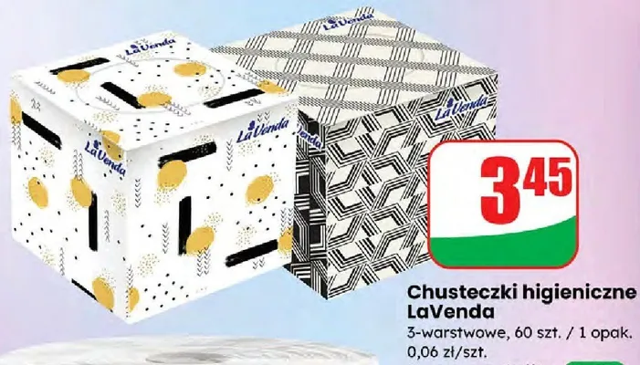 Chusteczki higieniczne LaVenda promocja w Dino