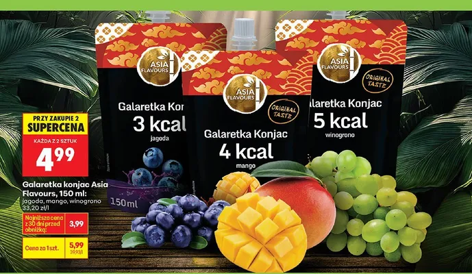 Galaretka konjac, 150 ml:  mango promocja w Biedronka