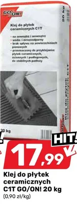 Klej do płytek ceramicznych C1T GO/ONI 20 kg promocja w Bricomarche
