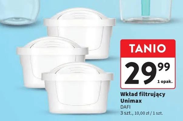Wkład filtrujący Unimax DAFI promocja w Intermarche