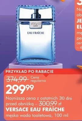 Woda toaletowa męska Versace Eau Fraiche promocja w Super-Pharm