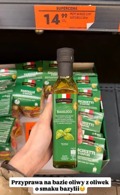 Przyprawa na bazie oliwy basilico promocja w Biedronka