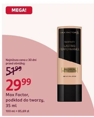 Podkład do twarzy, 35 ml promocja w Rossmann