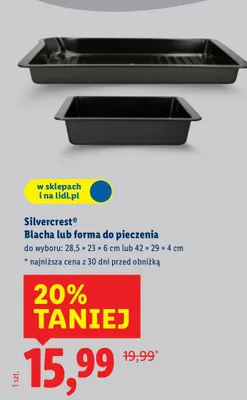 Blacha lub forma do pieczenia Silvercrest promocja w Lidl