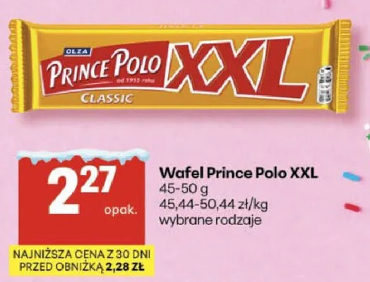 Wafel Prince Polo XXL Classic promocja w Delikatesy Centrum