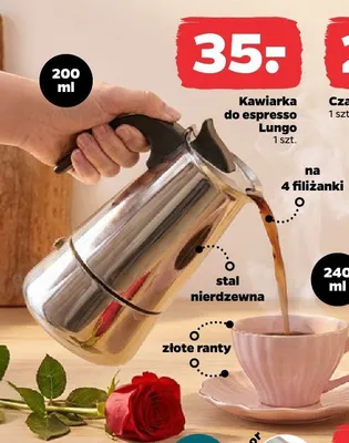 Kawiarka do espresso 200 ml promocja w Netto